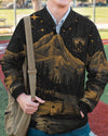 Maxcorners Not All Who Wander Are Lost Bigfoot Compass Bomber Jacket LM2101