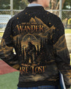 Maxcorners Not All Who Wander Are Lost Bigfoot Compass Bomber Jacket LM2101