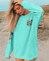 Maxcorners Smell The Sea Feel The Breeze Compass All Over Print LM1501
