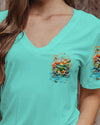 Maxcorners Let The Adventures Begin Turtle Compass All Over Print LM2101