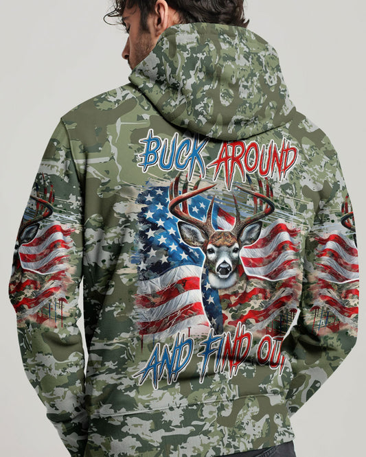 Maxcorners Buck Around And Find Out Deer Hunting All Over Print LM1601