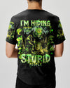 Maxcorners I'm Hiding From Stupid People Bigfoot All Over Print LM1601