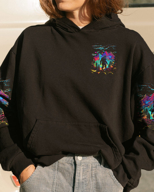 Maxcorners Not All Who Wander Are Lost Bigfoot Colorful All Over Print LM2101
