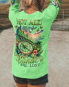 Maxcorners Not All Who Wander Are Lost Compass All Over Print LM2101