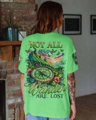 Maxcorners Not All Who Wander Are Lost Compass All Over Print LM2101