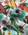 Maxcorners Camping Bus Surf Palm Trees Seamless Hawaiian Shirt LM1501