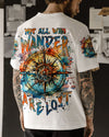 Maxcorners Not All Who Wander Are Lost Compass All Over Print LM1501