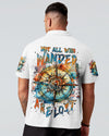 Maxcorners Not All Who Wander Are Lost Compass All Over Print LM1501
