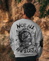 Maxcorners Not All Who Wander Are Lost Compass All Over Print LM1501