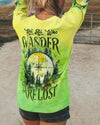 Maxcorners Not All Who Wander Are Lost Compass All Over Print LM2101