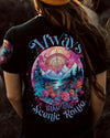 Maxcorners Always Take The Scenic Route Compass All Over Print LM2101