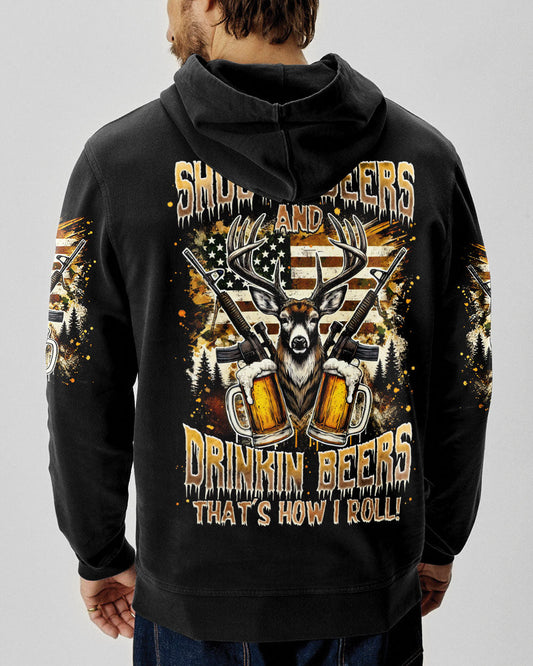 Maxcorners Shooting Deers And Drinking Beers All Over Print LM1601