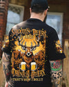 Maxcorners Shooting Deers And Drinking Beers All Over Print LM1601