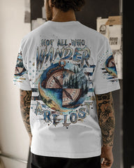 Maxcorners Not All Who Wander Are Lost Compass All Over Print LM2101