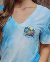 Maxcorners Smell The Sea Feel The Breeze Turtle Compass All Over Print LM2101