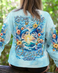 Maxcorners Stay Wild Ocean Child Dolphin All Over Print LM2101