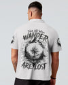 Maxcorners Not All Who Wander Are Lost Compass All Over Print LM1501