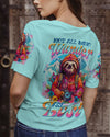 Maxcorners Not All Who Wander Are Lost Sloth All Over Print LM2101