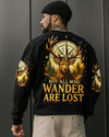 Maxcorners Not All Who Wander Are Lost Deer Compass All Over Print LM1601