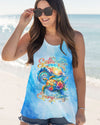 Maxcorners Saltwater Heals Everything Compass Turtle All Over Print LM2101