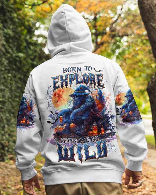 Maxcorners Born To Explore Destined To Be Wild Bigfoot Halloween All Over Print LM2101