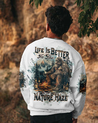 Maxcorners Life Is Better In The Nature Haze Bigfoot All Over Print LM1601
