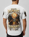 Maxcorners Making Memories One Campfire At A Time Bear All Over Print LM2101