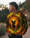 Maxcorners Deer Hunting Vintage Swirl All Over Print LM1601