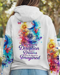 Maxcorners Live Your Dreams Compass All Over Print LM2101