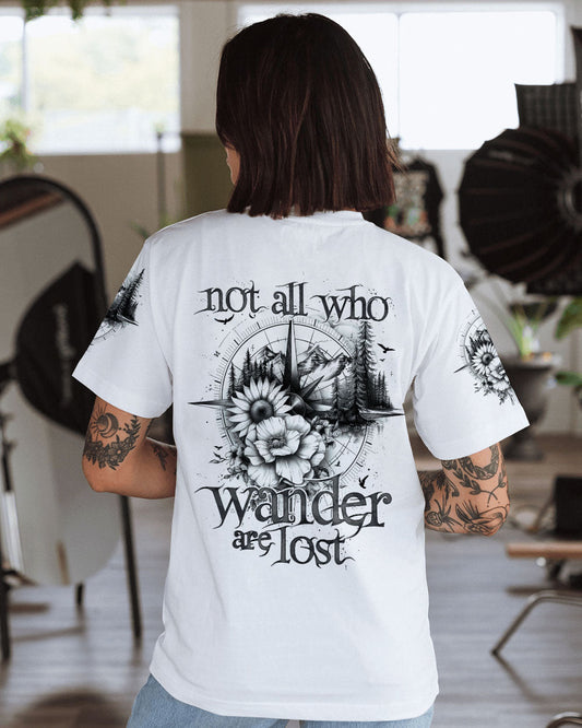 Maxcorners Not All Who Wander Are Lost Black And White All Over Print -Ty1204242 LM2101