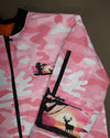 Maxcorners Pretty In Pink Hunting Bomber Jacket LM1601