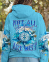 Maxcorners Not All Who Wander Are Lost Compass All Over Print LM2101
