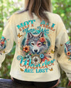 Maxcorners Not All Those Who Wander Are Lost Wolf All Over Print LM2101