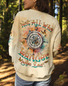 Maxcorners Not All Who Wander Are Lost Compass All Over Print LM2101