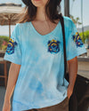 Maxcorners Smell The Sea Feel The Breeze Compass All Over Print LM1501