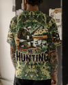 Maxcorners He's Hunting Ducks Santa Christmas All Over Print LM1601