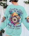 Maxcorners Smell The Sea Feel The Breeze Compass All Over Print LM1501