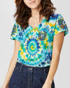 Maxcorners Not All Who Wander Are Lost Compass Tie Dye All Over Print LM2101