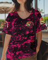 Maxcorners Pretty In Pink Hunting Camo All Over Print LM1601