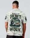 Maxcorners Born To Hunt Forced To Work All Over Print LM1601