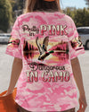 Maxcorners Pretty In Pink Duck Hunting All Over Print LM1601