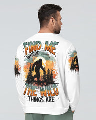 Maxcorners Find Me Where The Wild Things Are Bigfoot All Over Print LM2101