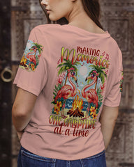 Maxcorners Making Memories One Campfire At A Time Flamingo All Over Print LM2101