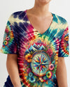 Maxcorners Not All Who Wander Are Lost Tie Dye All Over Print LM2101