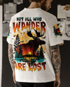 Maxcorners Not All Who Wander Are Lost Moose All Over Print LM2101