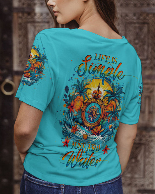 Maxcorners Life Is Simple Just Add Water Compass All Over Print LM2101