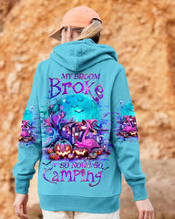 Maxcorners My Broom Broke So Now Flamingo Halloween Camping All Over Print LM2101