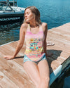 Maxcorners Happy Camper Flamingo All Over Print LM2101