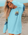 Maxcorners Happiness Comes In Waves Compass All Over Print LM2101