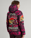 Maxcorners Pretty In Pink Hunting Camo Puffer Jacket LM1601
